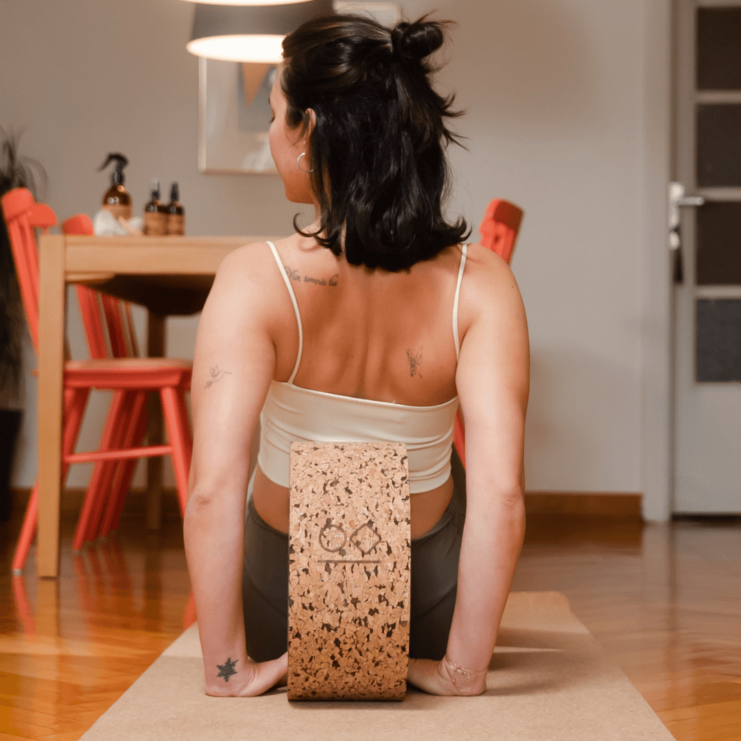 Mantar Kaplı Ahşap Yoga Çemberi 32 cm